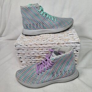 Nobull Athletic‎ Sneakers Rainbow Mesh Trainers Super Fabric High Top Size 8.5